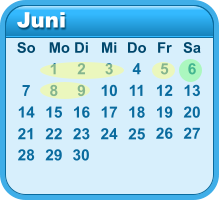 Juni 1 2 3 4 5 6 7 8 9 10 11 12 13 14 15 16 17 18 19 20 21 22 23 24 So Mo Di Mi Do Fr Sa 25 26 27 28 29 30