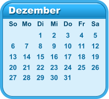 Dezember So Mo Di Mi Do Fr Sa 1 2 3 4 5 6 7 8 9 10 11 12 13 14 15 16 17 18 19 20 21 22 23 24 25 26 27 28 29 30 31